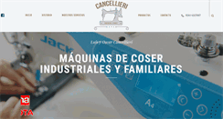 Desktop Screenshot of cancellierimaquinas.com